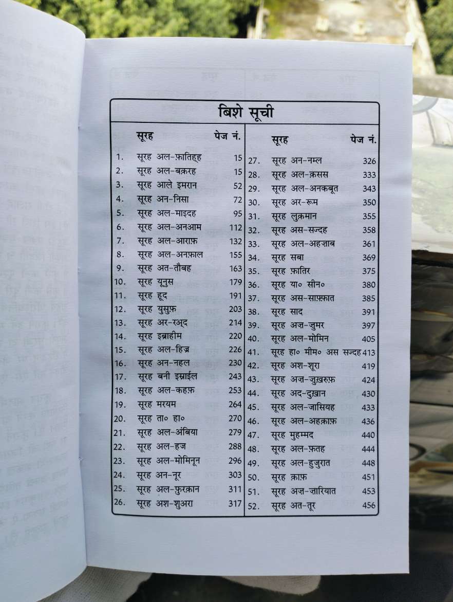 Pavitr Quran (Big Size) 21.3 cm × 13.5 cm × 2.5 cm (Hindi Translation)